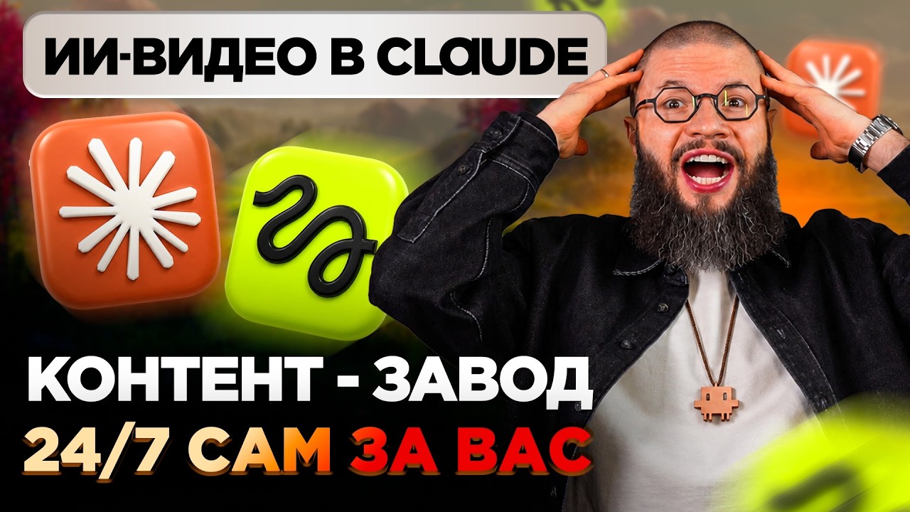 Построй свой ВИДЕО контент-завод на Claude за 20 минут и автоматизируй ВСЕ соцсети с Higgsfield AI