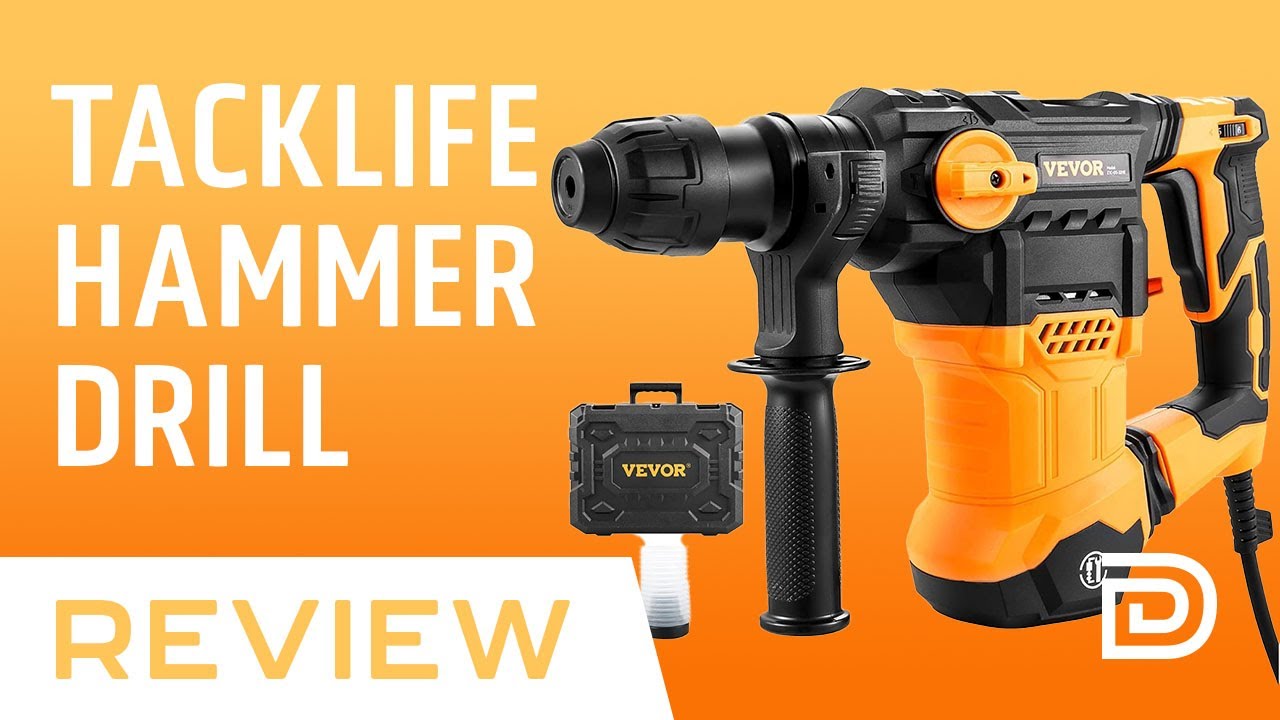 Hammer Drill Concrete // TACKLIFE TRH01A Rotary Hammer Drill Review