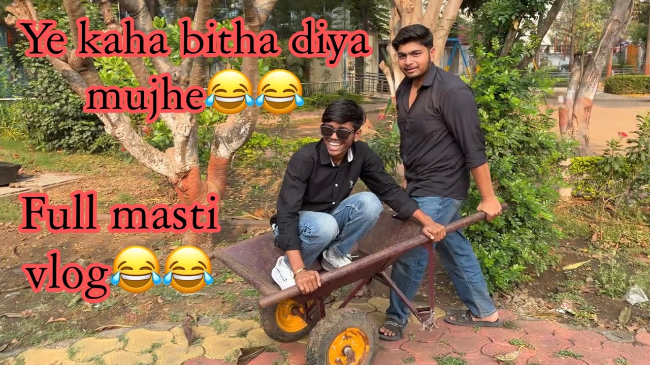 Ye kaha Bitha diya mujhe😂 | full masti |Hanuman ji mandir vlog🙏🏻| vinay jadhav vlog 