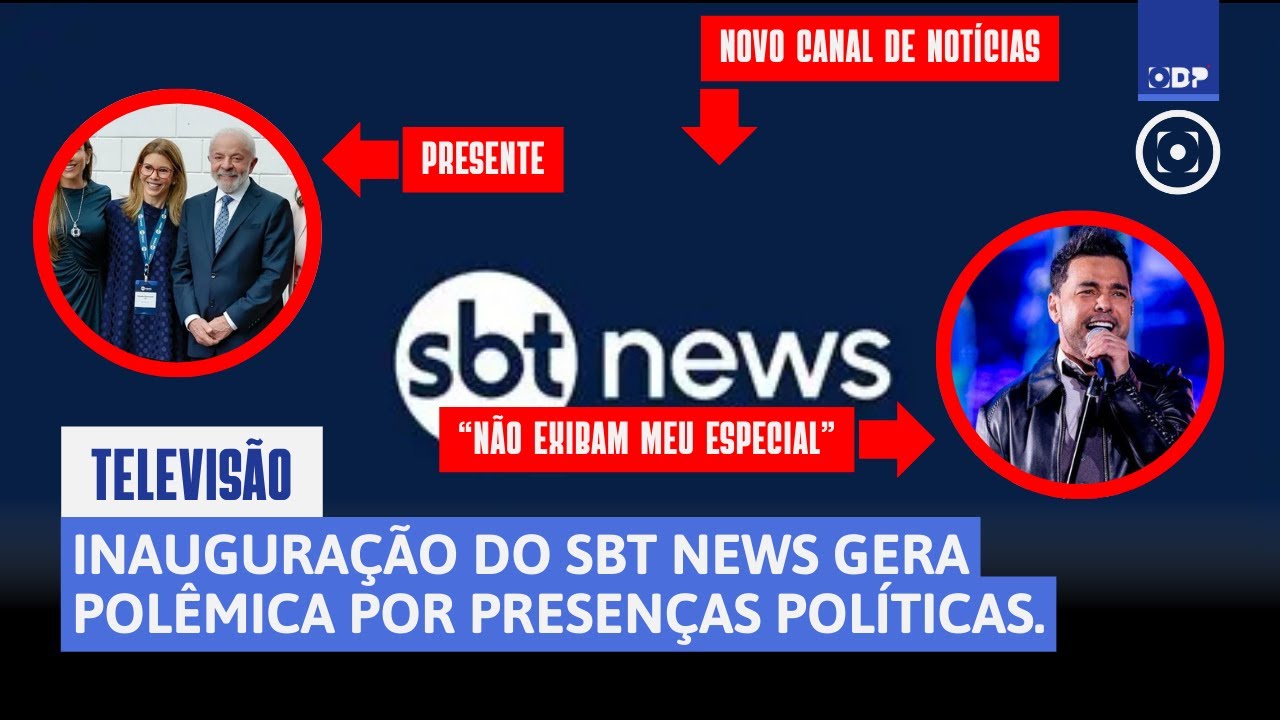 ODP News #2 - Inauguração do SBT news gera polêmica por presenças políticas.