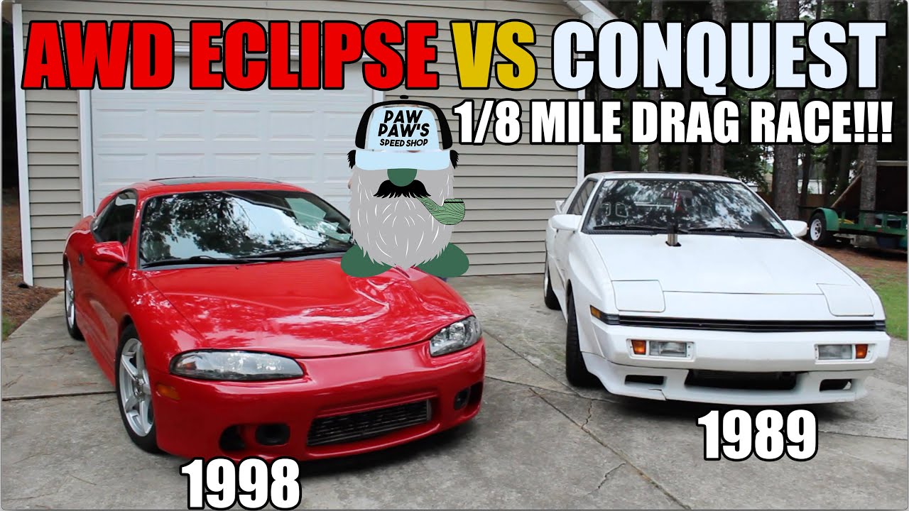 Mitsubishi Eclipse VS Chrysler Conquest! ***Battle at the Dragway***