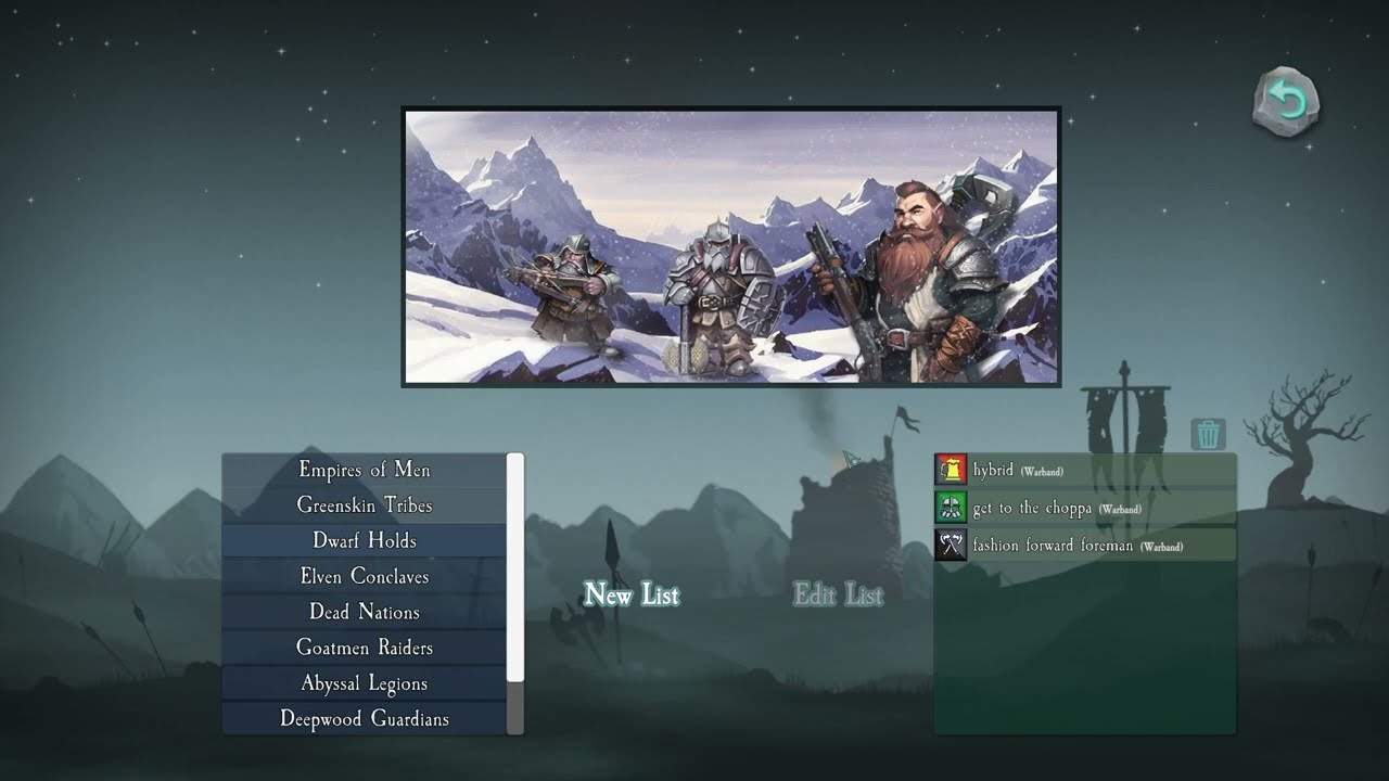 SOVL. Dwarf Holds Army review and lists