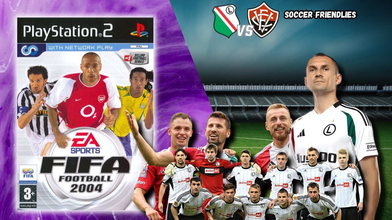 FIFA Soccer 2004 - EC Vit vs Legia - Gameplay (PS2)