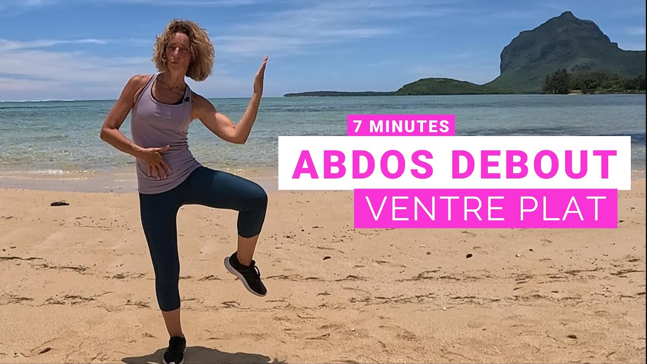 7 min ABDOS DEBOUT pour avoir un ventre plat et affiner sa taille à 50 ans