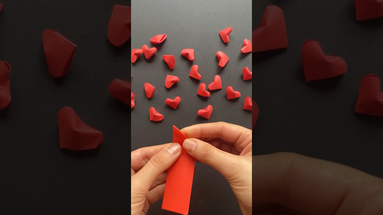 Origami Kalp ❤️ Origami Heart #origami #diy #origamishorts #papercraft #origamiheart