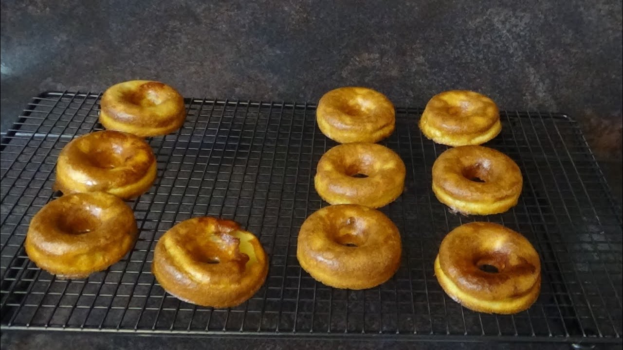 Apfelküchle aus dem Backofen fettfrei gebacken