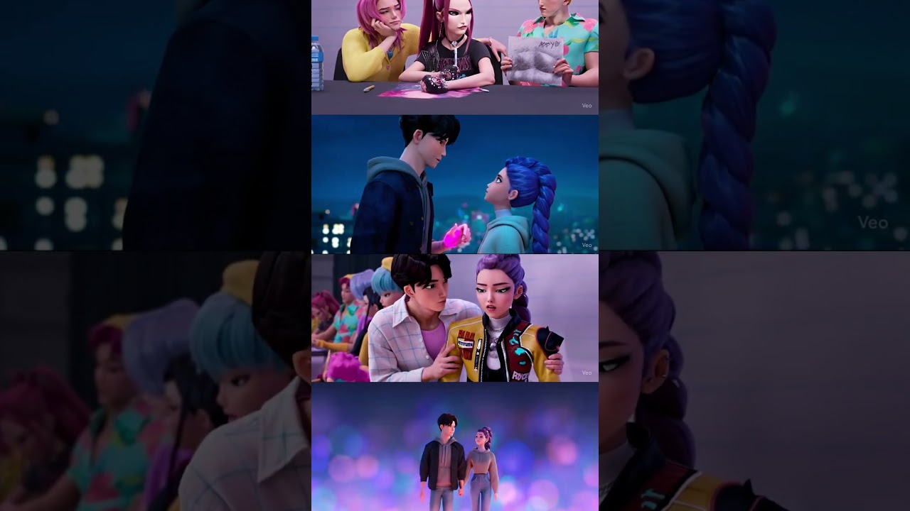RUMI KISSES JINU| KPOP DEMON HUNTER #kpopdemonhunters #shorts #netflix