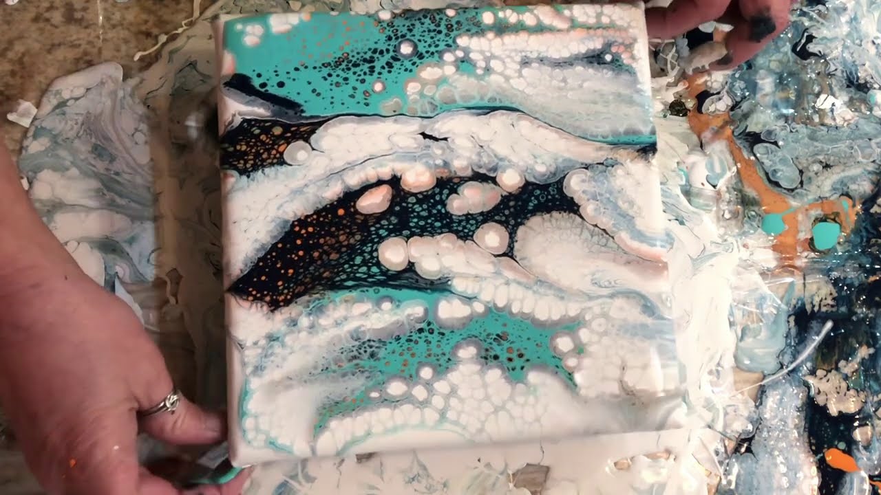 #304. The NO ENAMEL Cloud Pour!  Beautiful Results!! / cloud pour painting / decoart