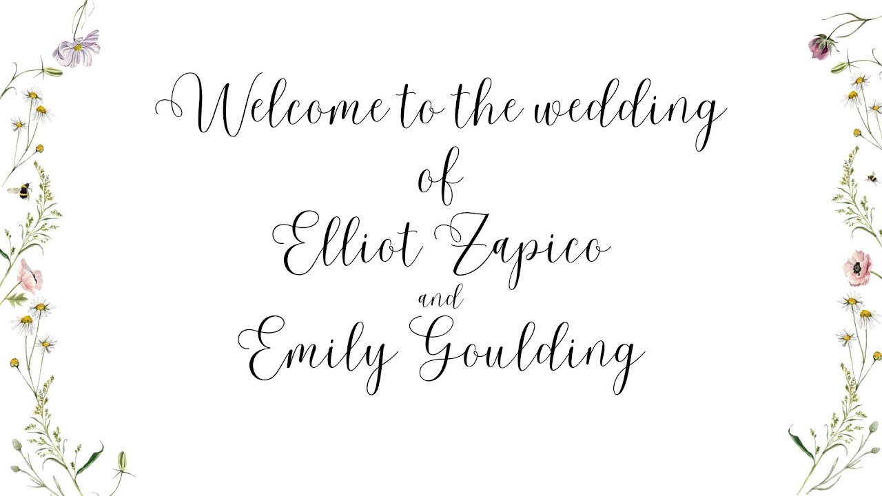 The Wedding of Elliot and Emily