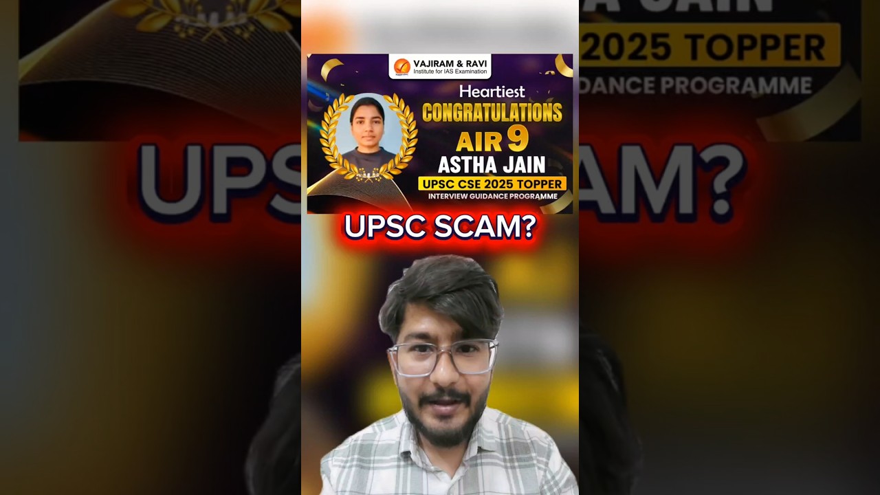 UPSC Rank 9&hellip; But the Truth About Astha Jain Will Shock You!  #shortsfeed