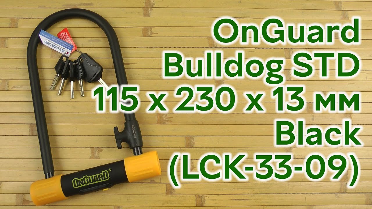 Розпаковка OnGuard Bulldog STD 115 х 230 x 13 мм Black (LCK-33-09)