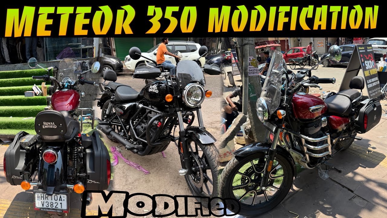 Meteor 350 Modified | meteor 350 fully loaded | Meteor 350 black Modifications
