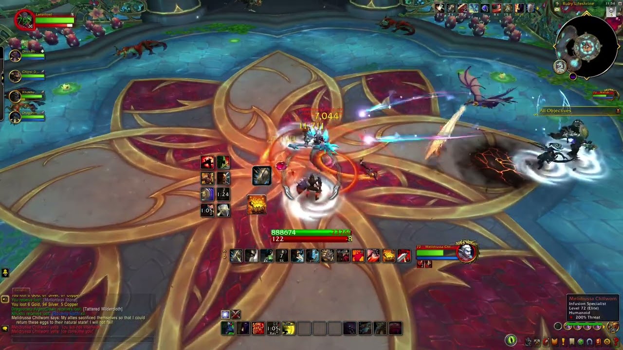 World of Warcraft | Dragonflight | Prot Warrior tanking | Ruby Life Pools (5-man)