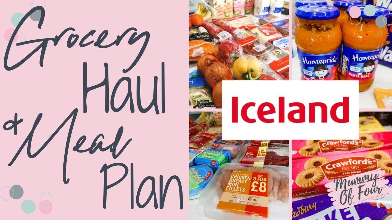 ICELAND DELIVERY ONLINE SHOPPING GROCERY HAUL & MEAL PLAN NOVEMBER 2020 | MUMMY OF FOUR UK
