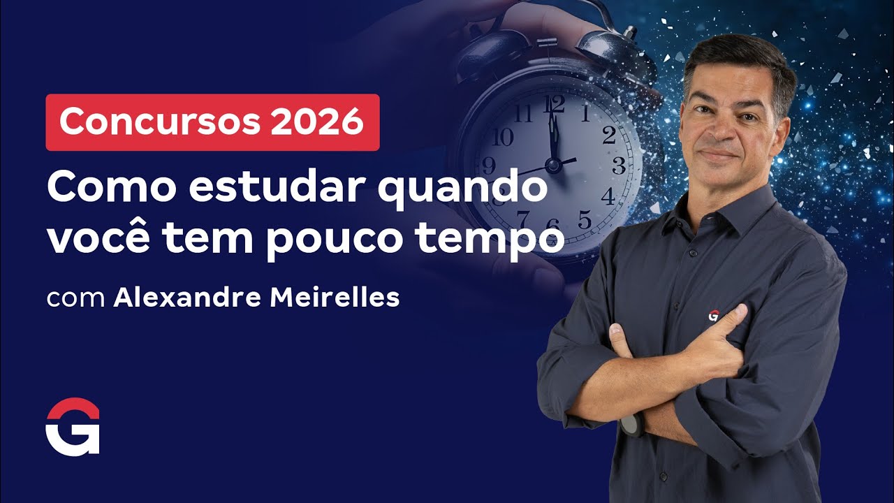 Concursos 2026: Como estudar quando você não tem tempo
