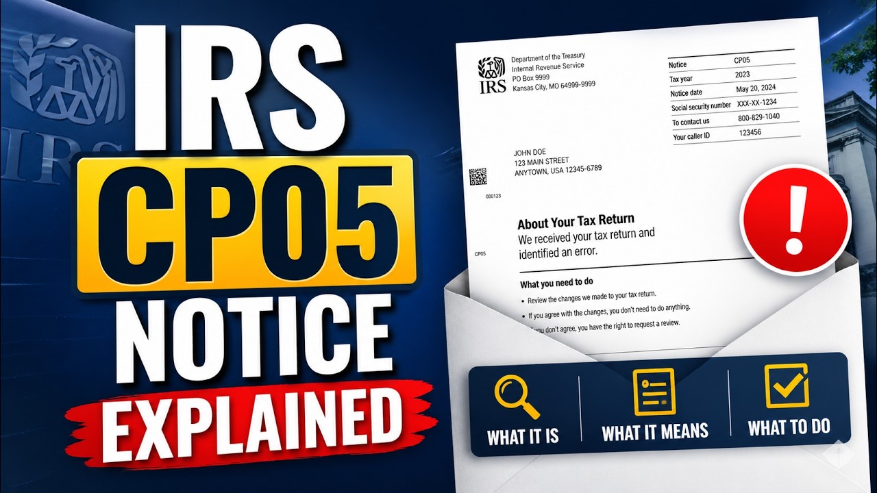 IRS CP05 Notice Explained: Why Your Tax Refund is Frozen & What to Do