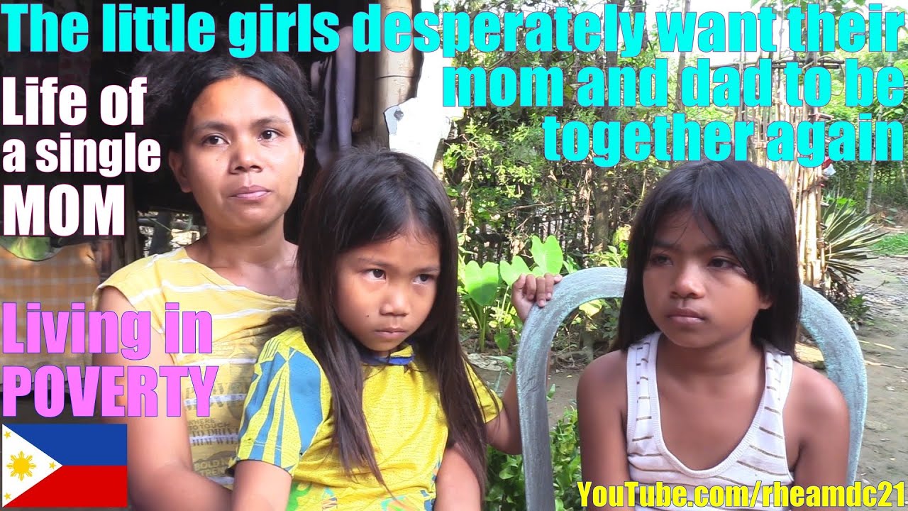 Giving Help to This Beautiful Filipina Single Mother of 2. Life of Separated Filipino Couple. TRUMP