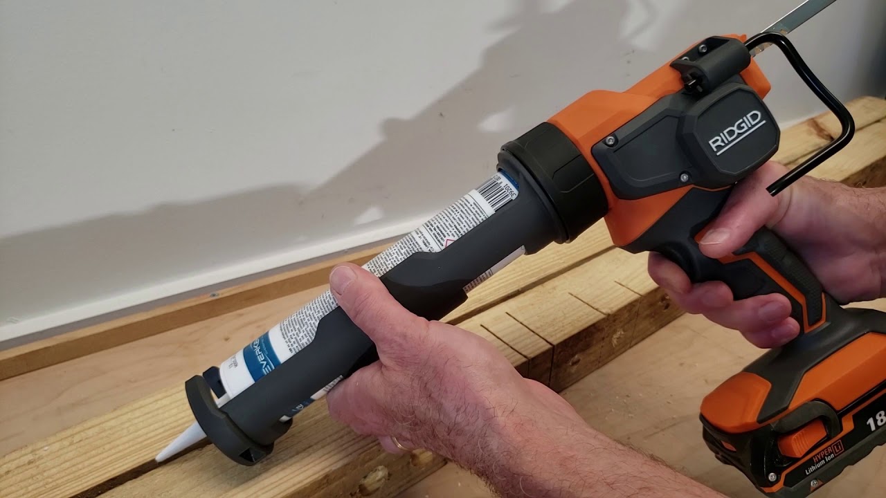 A Look at the Ridgid Cordless Caulk and Adhesive Gun