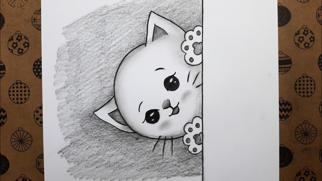 Adım Adım Çok Kolay Kedi Nasıl Çizilir Karakalem Kolay Ögretici Çizimler