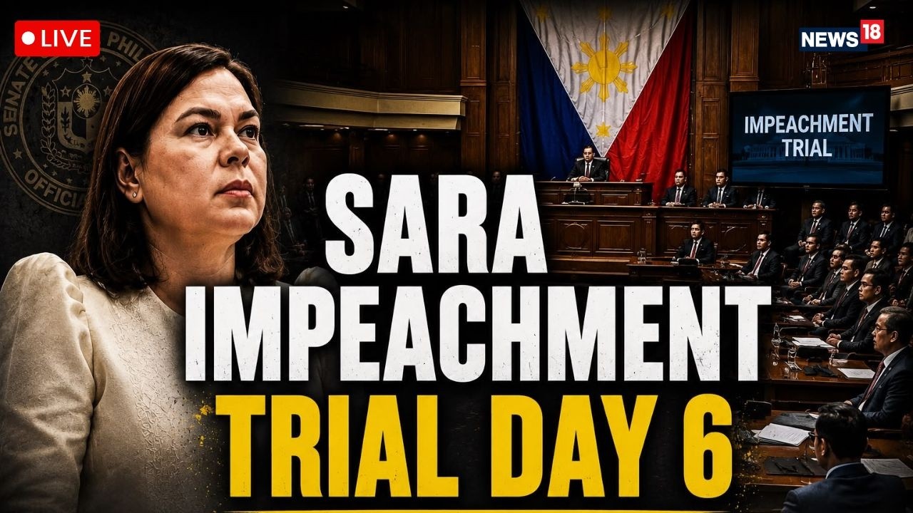 Sara Duterte Latest News Live | Philippines LIVE: Sara Duterte Faces Day 6 of Impeachment Trial