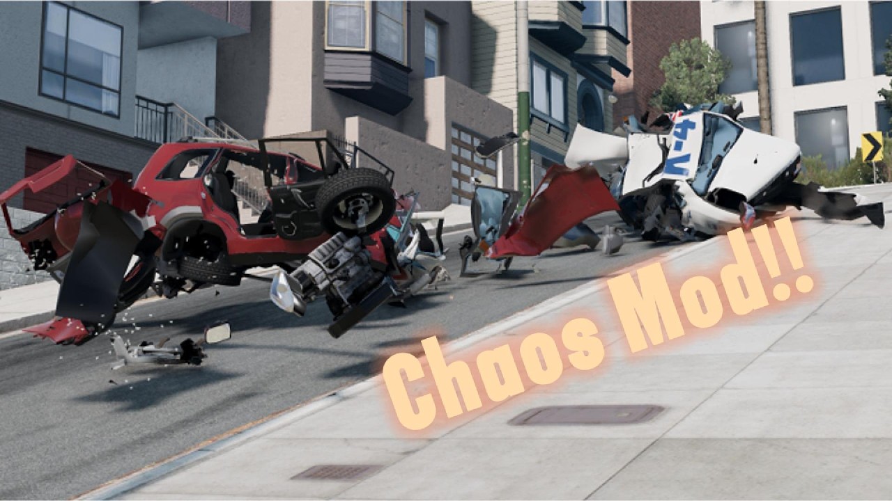 I tried the chaos mod in Beam ng Drive