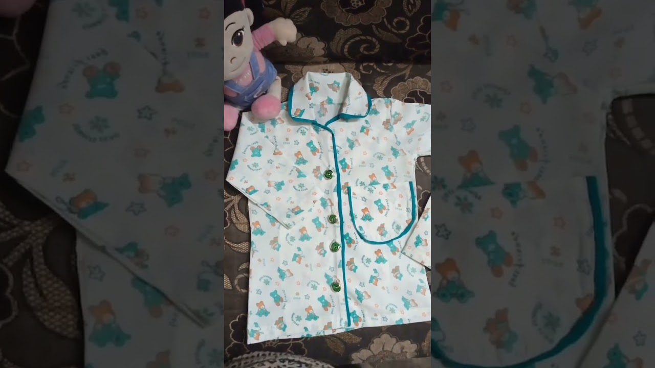 night suit cutting and stitching,short design baby clothes darzicorner) short #youtubeshorts