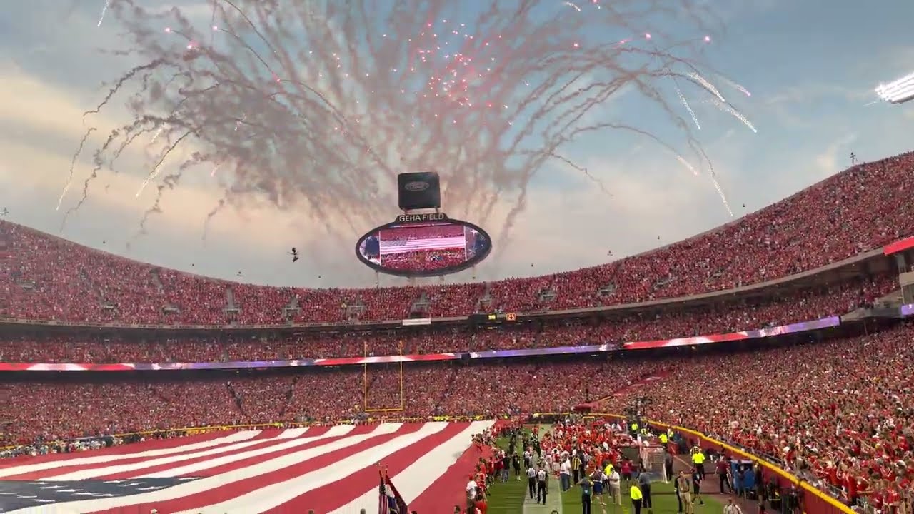 National Anthem at Chiefs vs Chargers NFL TNF Season Opener