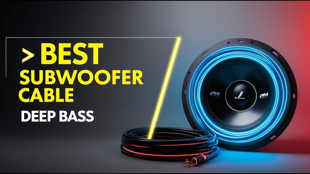 5 Best Subwoofer Cables for Deep Bass & Clean Audio