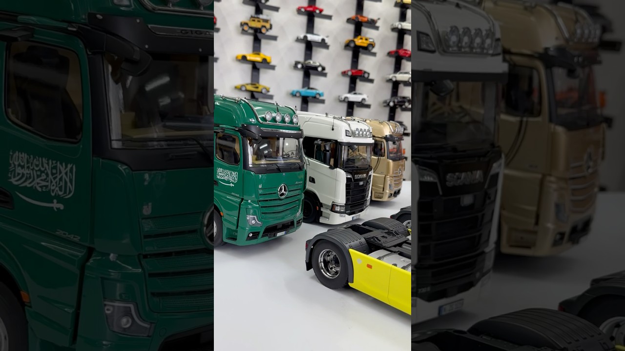 The Feels of Unboxing 7 units Lorry Scania & Mercedes-Benz Actros High Quality Collector Model #
