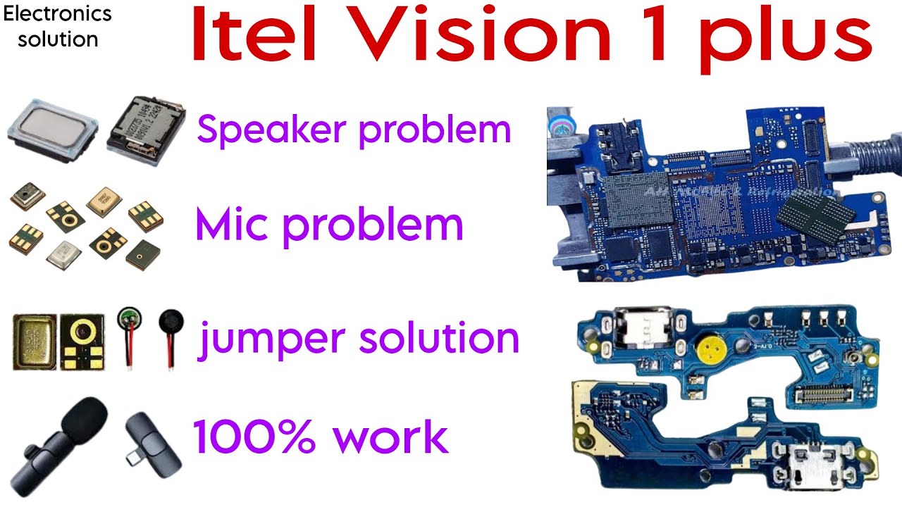 itel vision 1 plus mic not working / speaker not working / jumper 100% working solution