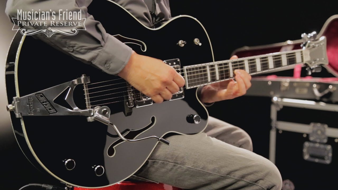 Gretsch Guitars G7593T Billy Duffy Signature Black Falcon Electric Guitar, Black