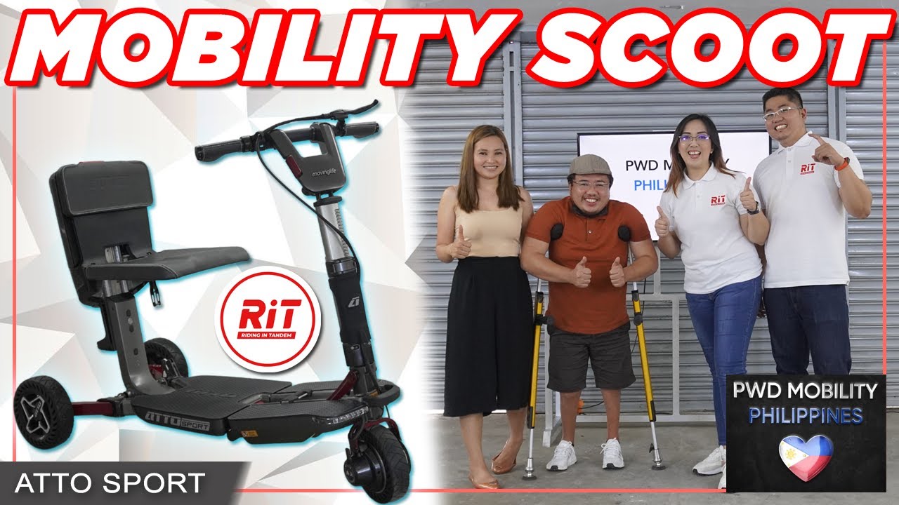 Electric Mobility Scooter Atto Sport : Certified for air and sea travel | RiT Riding in Tandem