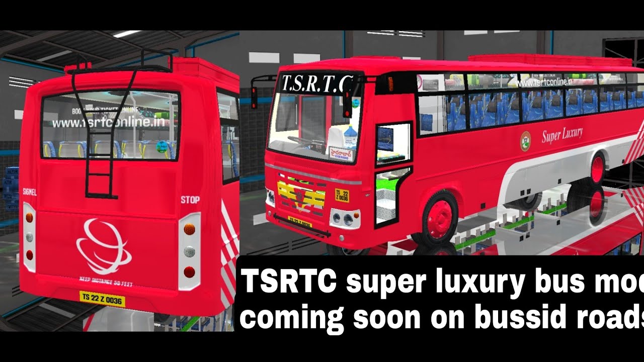 tsrtc super luxury bus mod coming soon|bussid|bus simulator Indonesia|indian mods|tsrtc bus mod