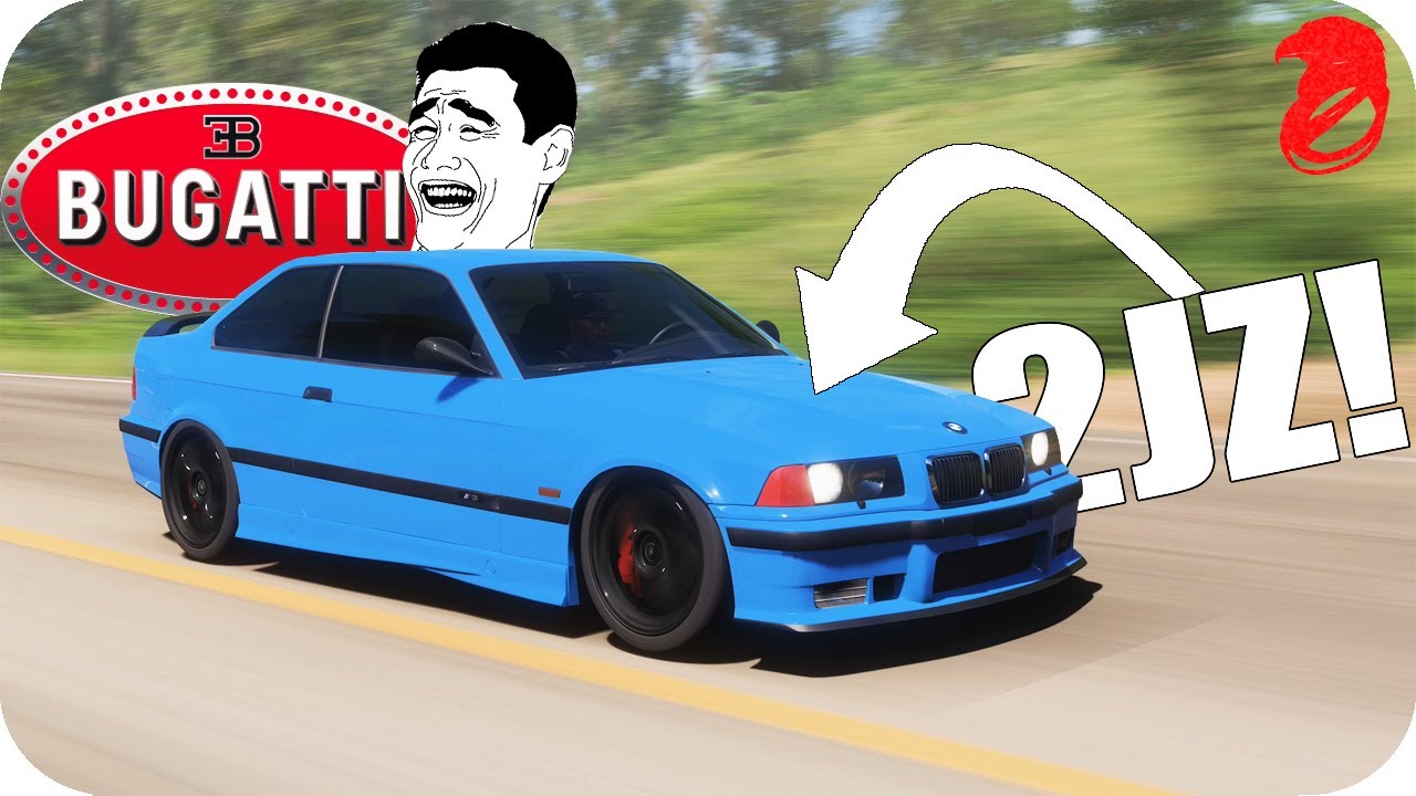 EL DERROTA BUGATTIS!! BMW M3 2JZ!!