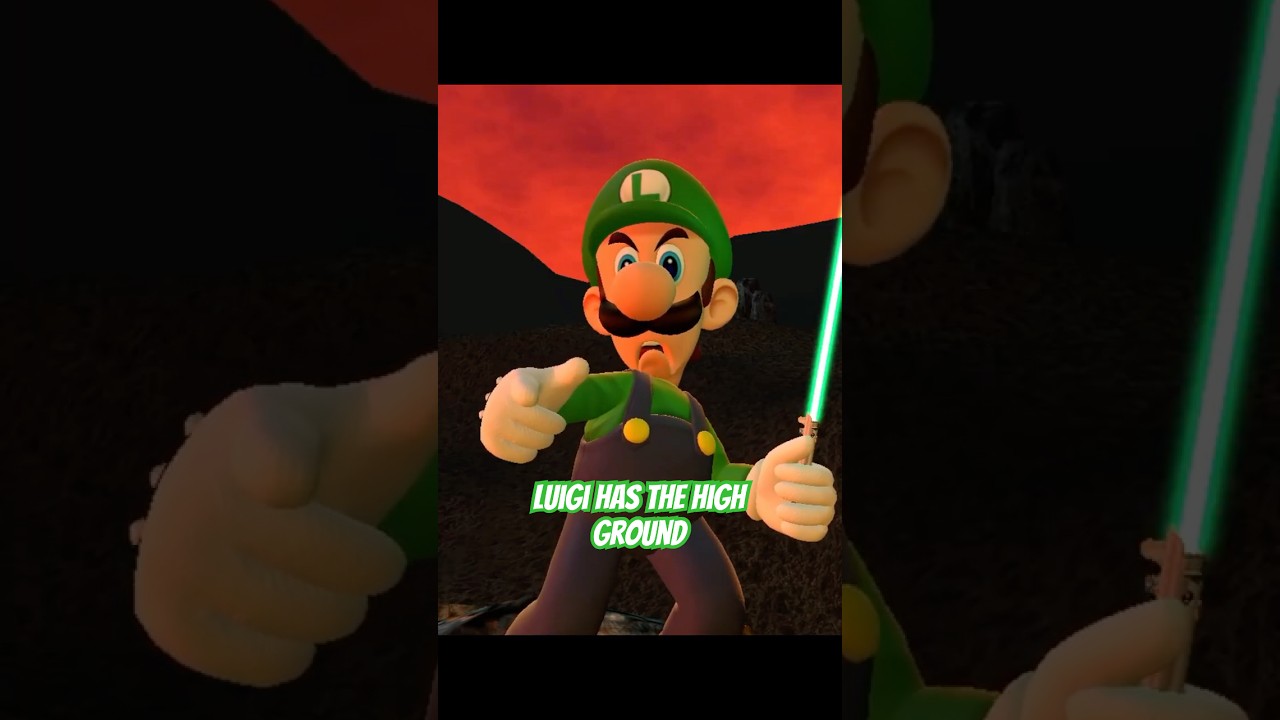Luigi has the High ground! 