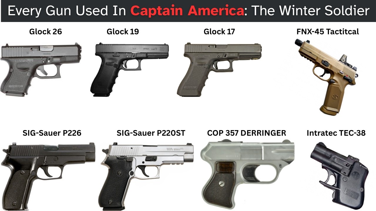 Every Gun Used In Captain America: The Winter Soldier