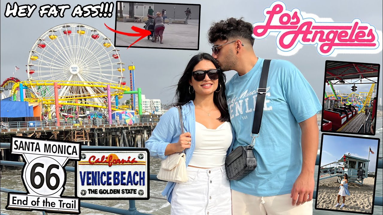 LOS ANGELES VLOG 2🎥 Venice Beach🏝 Santa Monica Pier🎡 GTA in Reallife🎮 | RabiaxEren