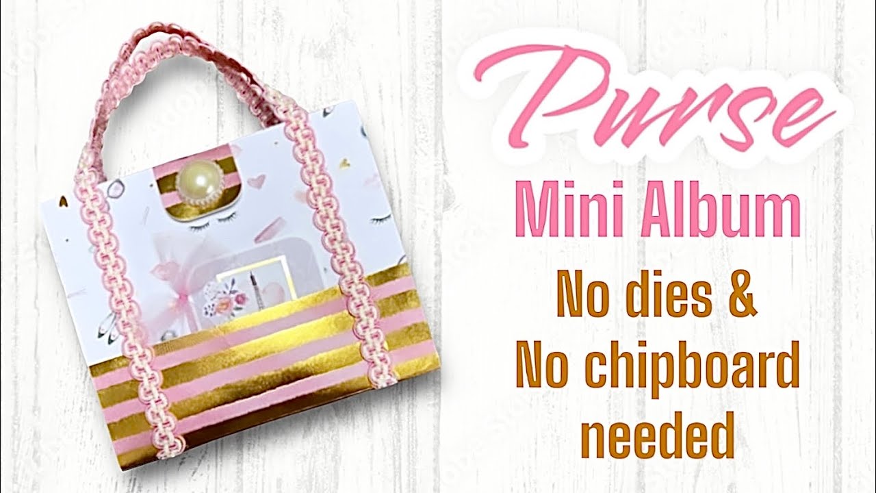 Purse Mini Album Tutorial 🌸 Fast & Easy - Use your Scraps ✂️