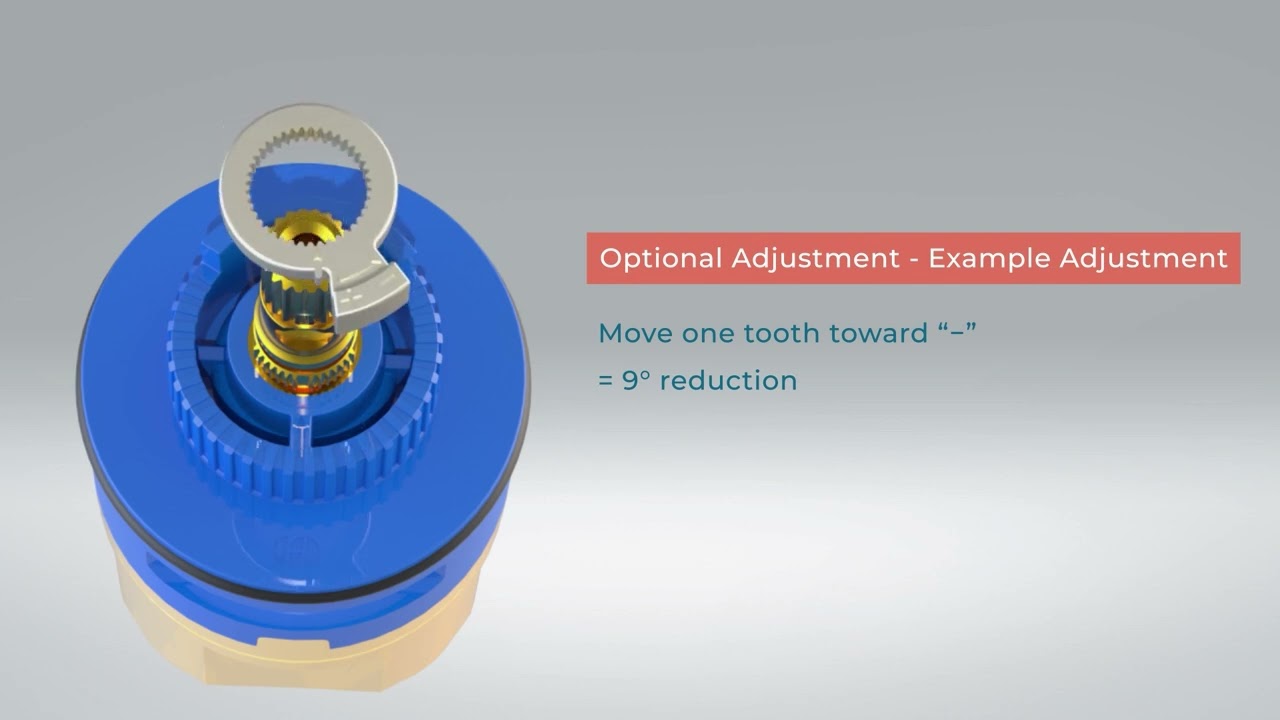 JL02BD-0012/0013 Diverter Pressure Balance Cartridge - Temperature Limited Block Setup