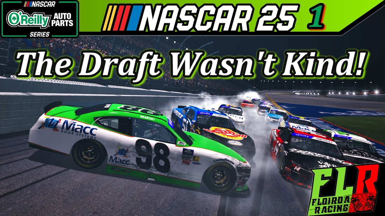 Драфт в режиме карьеры NASCAR 25 в Дейтоне оказался к нам неблагосклонен. Часть 1, сезон 2 | TheC...