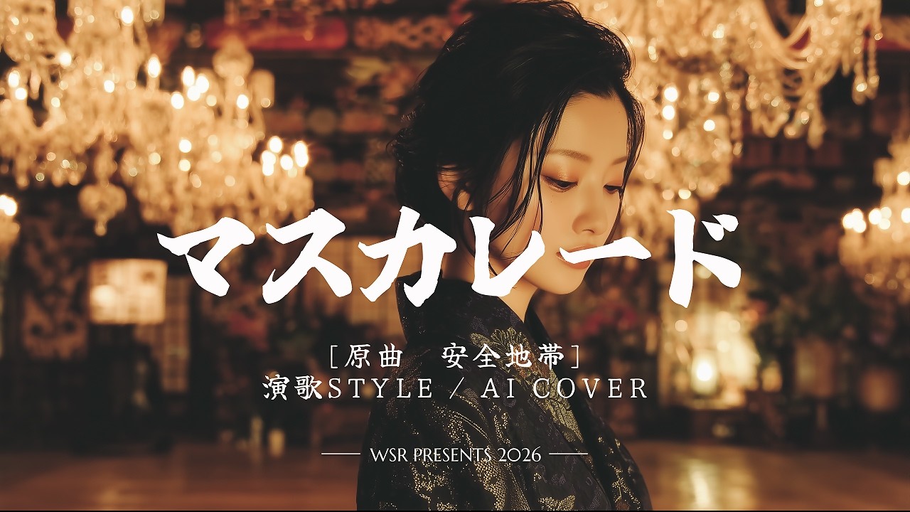 【AI COVER】マスカレード｜安全地帯 ― 演歌が映し出す、嘘つきの薔薇 ― 非公式オリジナルMV作品