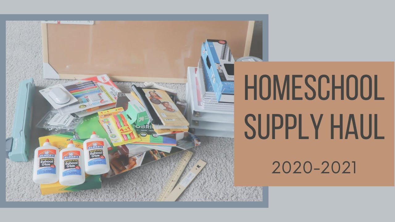 HOMESCHOOL 2020-2021// Homeschool Supply Haul// NEW HOMESCHOOLER