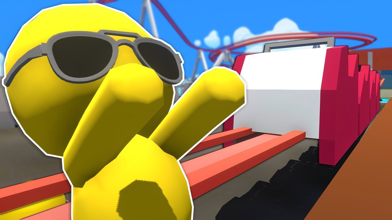 OB & I Tried to Stop The Roller Coaster! - Wobbly Life Ragdoll Gameplay Multiplayer