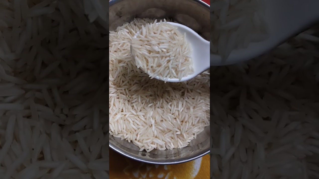 LONG GRAIN BASMATI RICE EATING RAW RICE 🌾🍚🌾🍚🌾