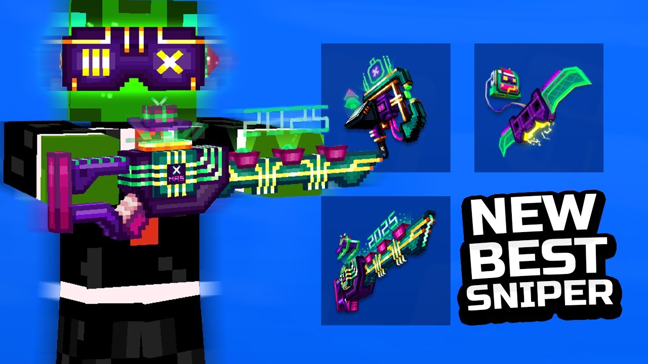 NEW BEST SNIPER IN PIXEL GUN 3D - IC3BR3AK3RS LOTTERY WEAPONS REVIEW