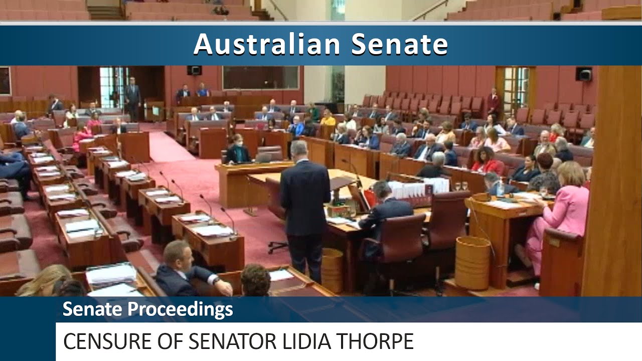Senate Proceedings - Censure of Senator Lidia Thorpe