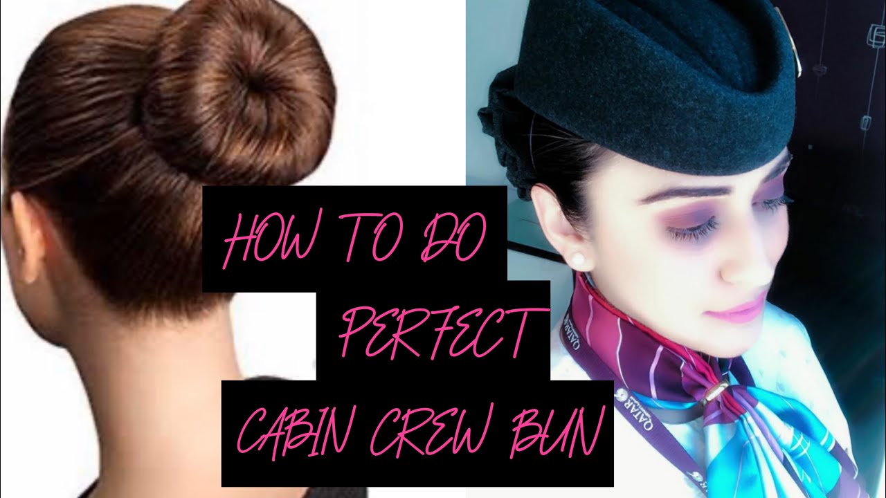 CABIN CREW BUN FOR QATAR AIRWAYS INTERVIEW | PERFECT CABIN CREW HAIRSTYLE TUTORIAL| TWINKLE ANAND