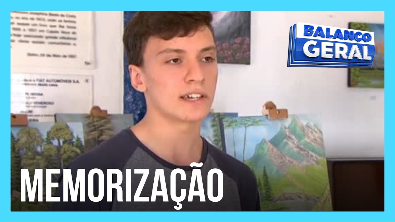 Brasileiro de 17 anos quebra recorde de memorização e entra para o Guinness Book