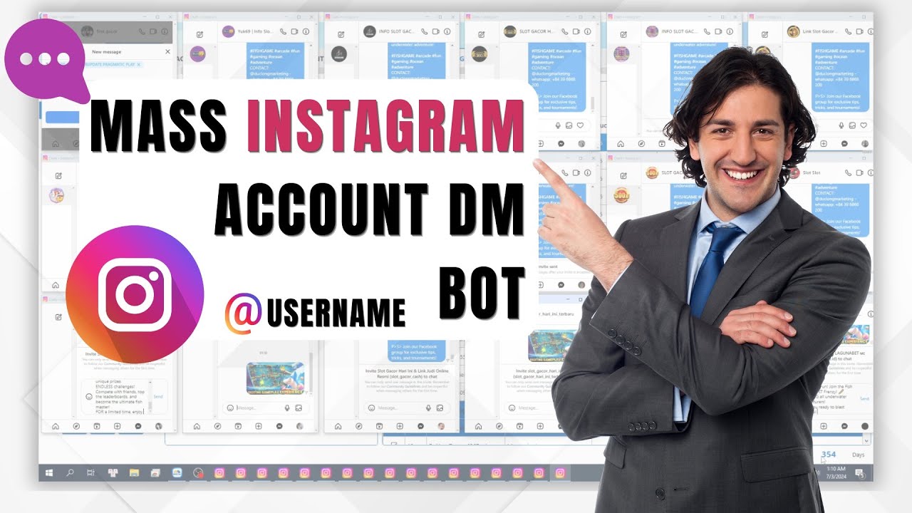 Mass Instagram Account DM Bot | Auto Login Software