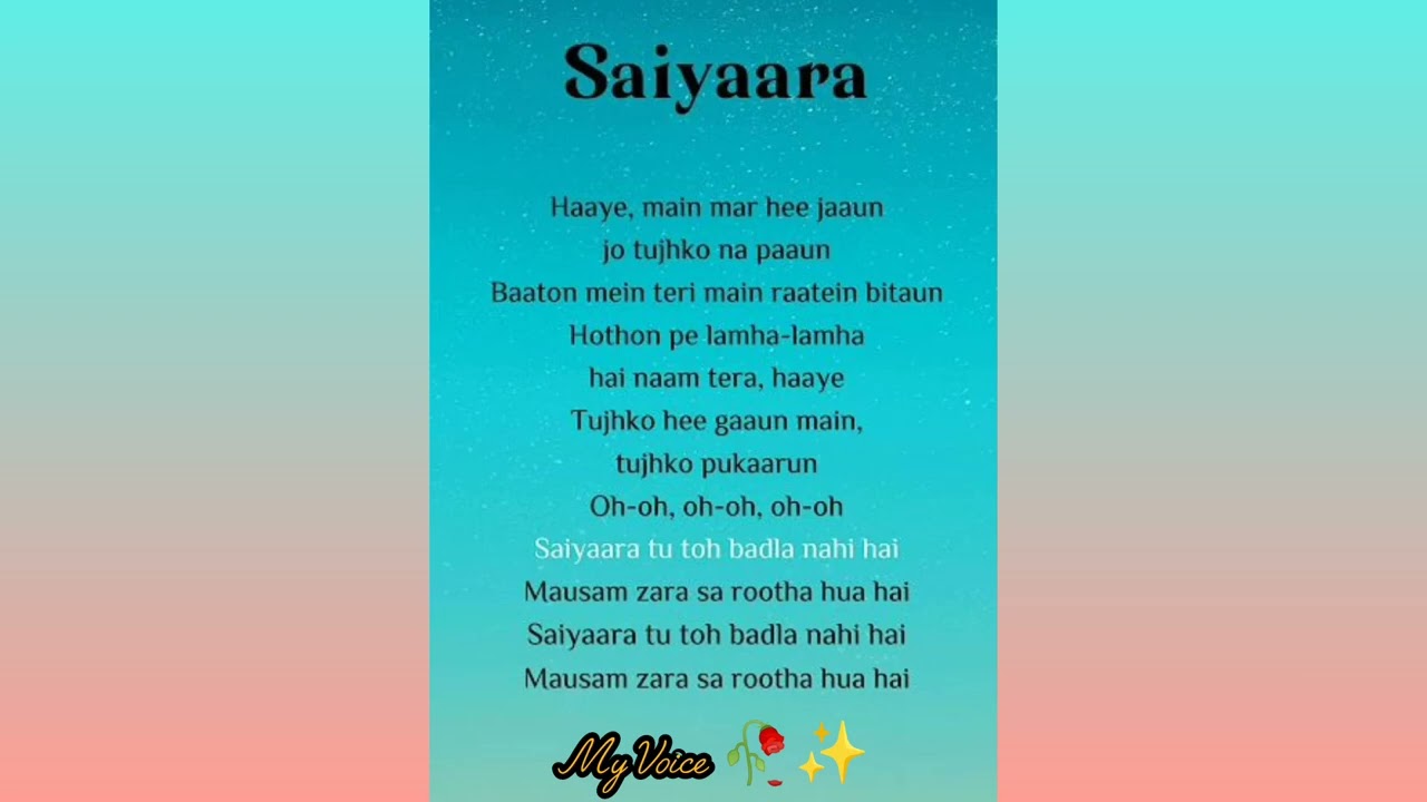 Saiyaara x Rajsinger ❤️ | Full Romantic Song 